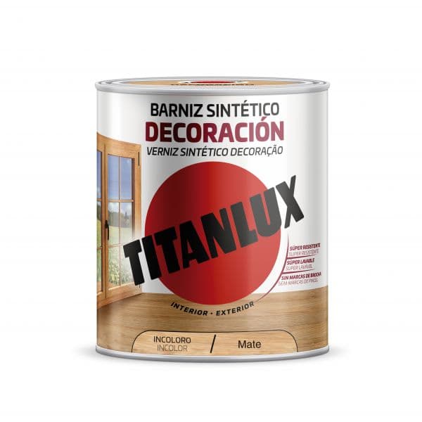 Titan Verniz Sintetico Decoraçao Mate Incolor 750ml
