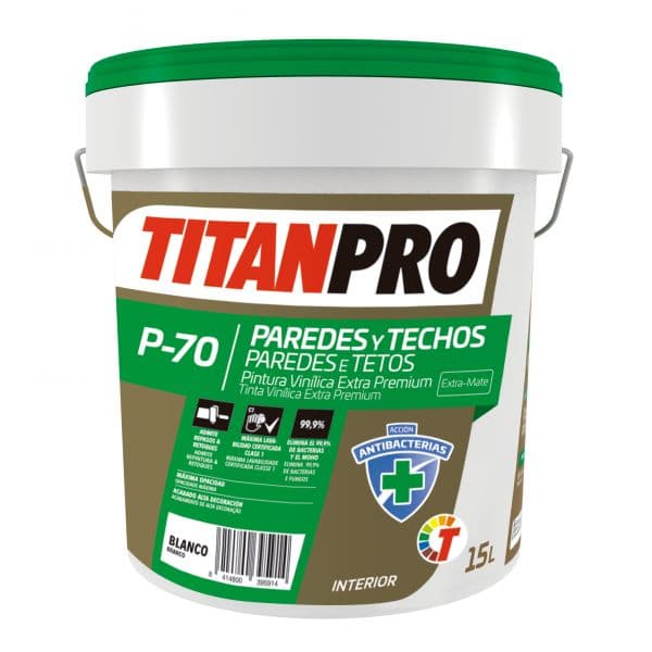 Titan P-70 Tinta Vinílica Extra Premium Branco 15L
