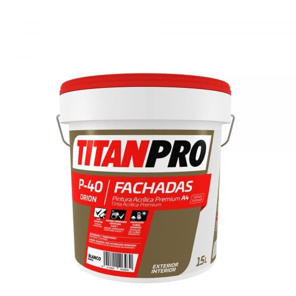 Titanpro P40 Vinílica Premium Acetinado Branco 15L