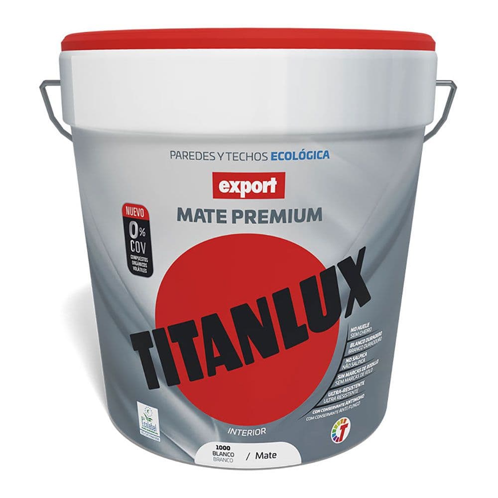 Titan Tinta Vinílica Lavável Export Branco 4 Litros