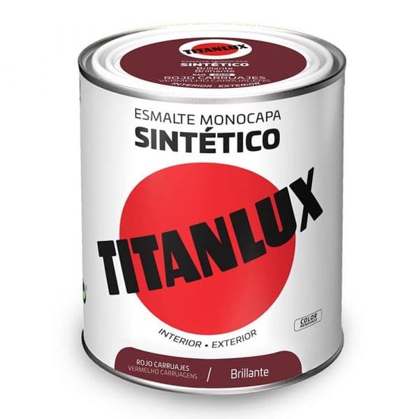 Titan Esmalte Sintético Monocamada Brilhante Vermelho Carruagem 750ml
