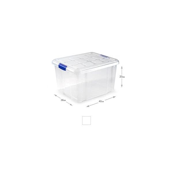 Plastic Forte Caixa Plástico 42x36x25cm 25L