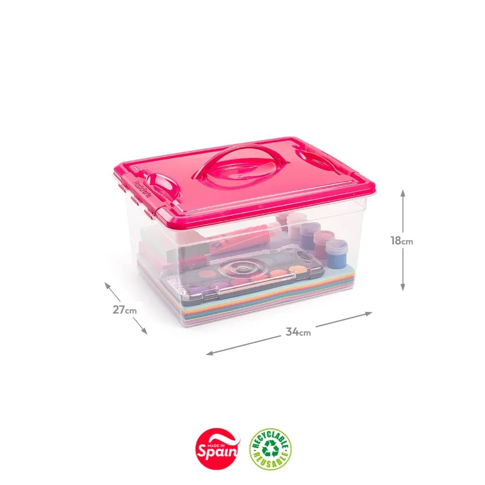 PlasticForte Caixa Plástico 34x27x18cm 12 Litros