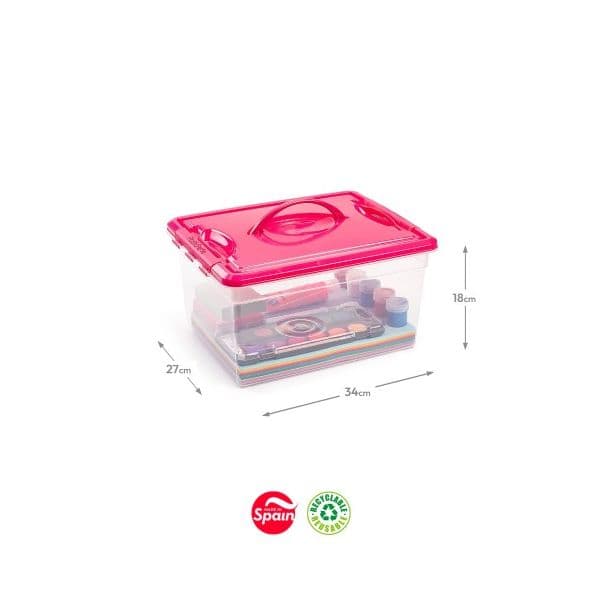 PlasticForte Caixa Plástico 34x27x18cm 12 Litros