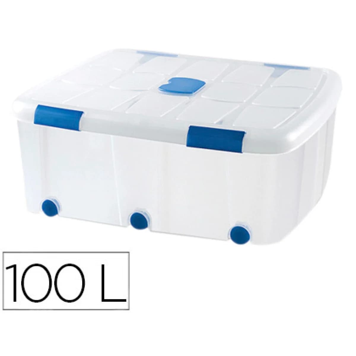 Plastic Forte Caixa de Armazenagem Transparente N°15 100L