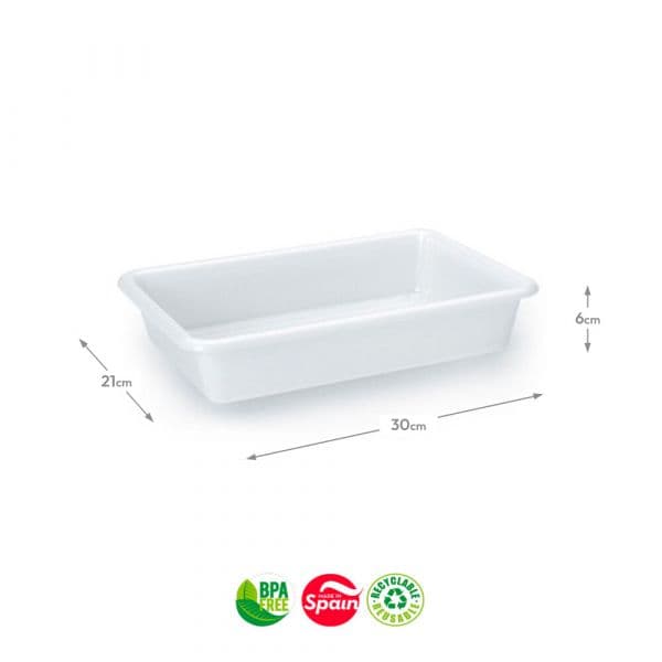 PlasticForte Tabuleiro Hotelaria 30x21x6cm