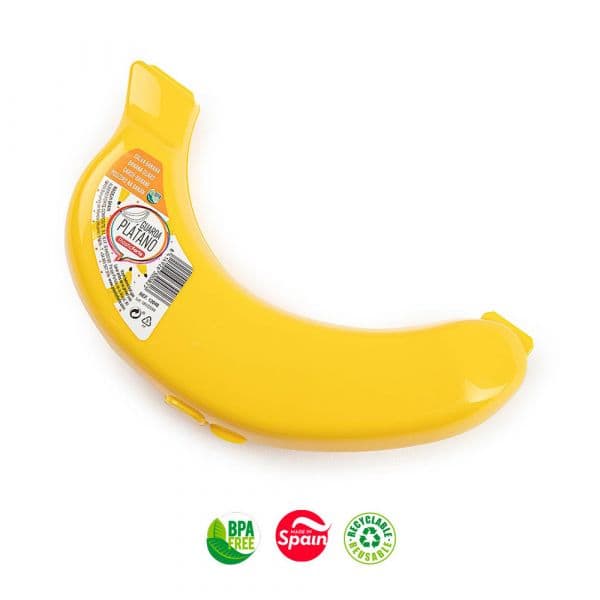 PlasticForte Caixa Guarda Banana Plástico Amarelo 1un