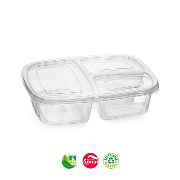Plastic Forte Caixa Hermética Nº1 Transparente 1200ml 1 Unidade