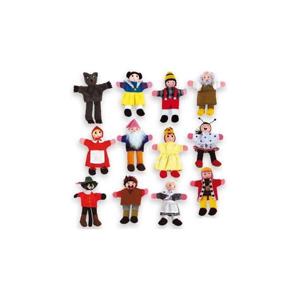 Andreutoys Jogo Marioneta de Mão Personagens Contos Infantis Sortidos 30cm Caixa de 12 Unidades - OFF068352CE