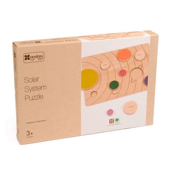Andreu Toys Jogo Didático Sistema Solar Madeira 45x230x340 mm