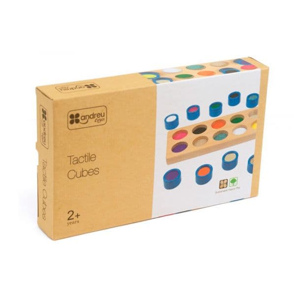 Andreu Toys Jogo Didático Cubos Tateis 10 Texturas 44x165x275 mm