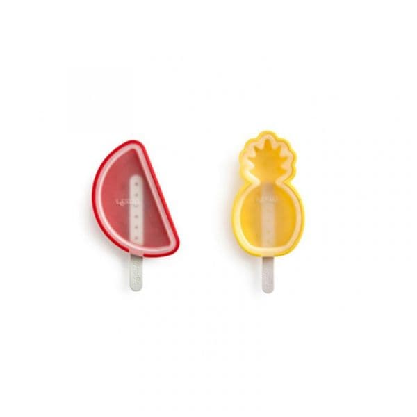 Lékué Conjunto de 4 Moldes de Gelado Frutas Tropicais
