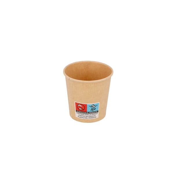 Paper Copo Cartão 6611067 120ml Kraft/Castanho