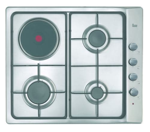 Placa Mista Teka E/60.3 3G 1P AL | Gás Butano/Propano | 51 cm | 4 Zonas | Aço inoxidável