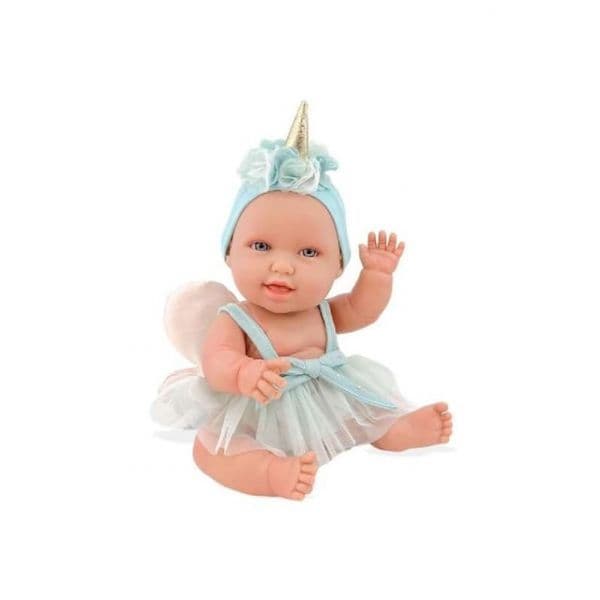 Berjuan Boneca Andrea Unicórnio Aguamar 38cm