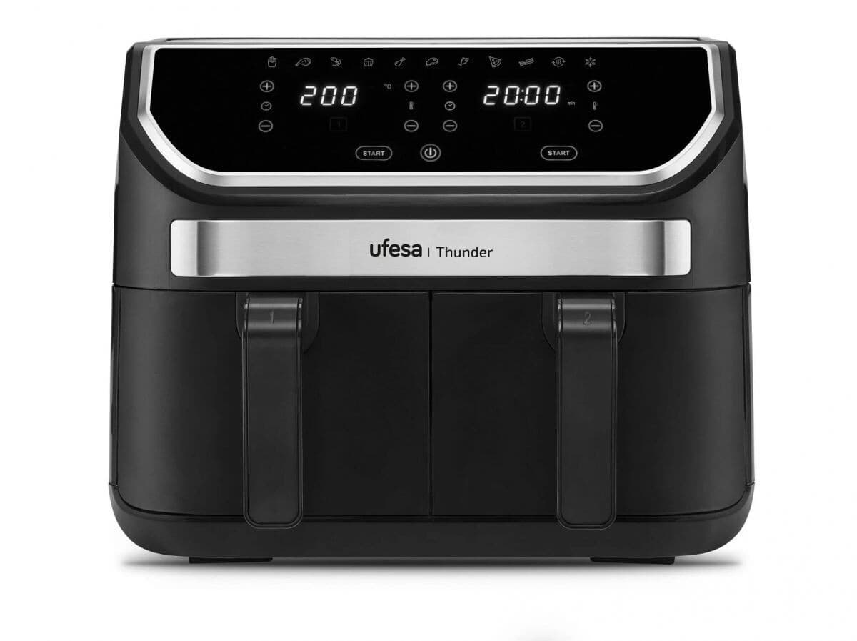 Fritadeira Ufesa Air Fryer Thunder Preto - 9L