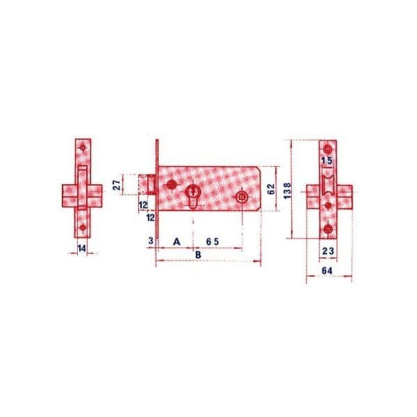 Lince Fechadura Porta Metalica 5557 60 Ln