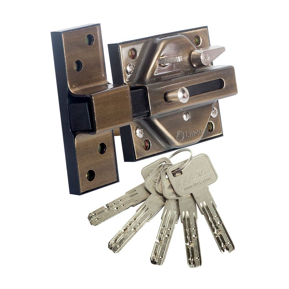 TRINCO DE ALTA SEGURANÇA 7930R ACABAMENTO BRONZE INGLÊS 97930RBI