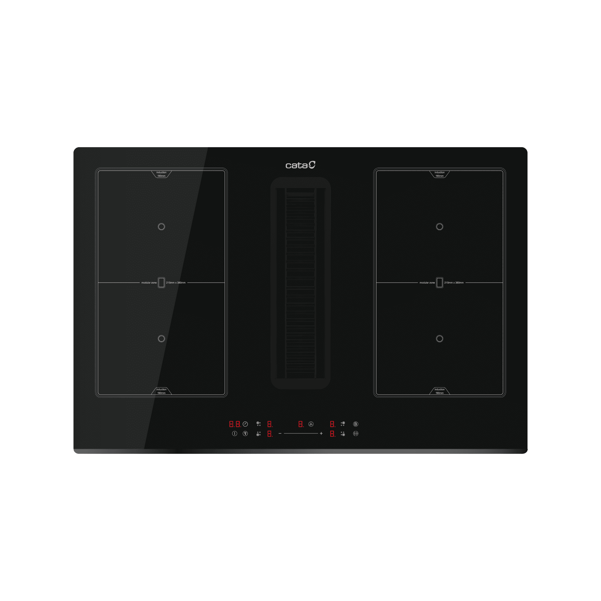 Placa Indução Cata IAS 7024 com Exaustor 77cm