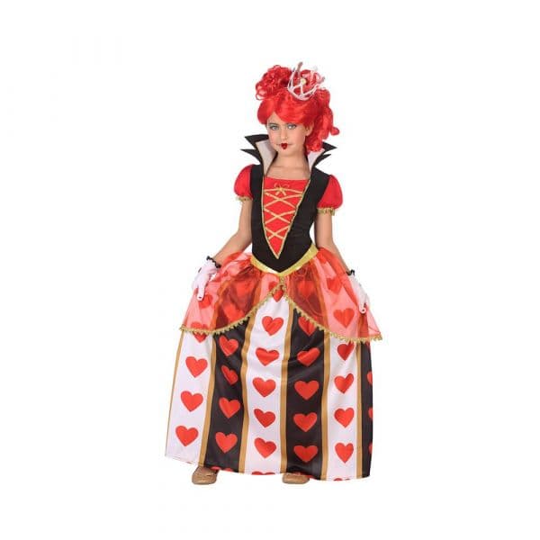 Atosa Queen Hearts Children Custom Colorido 7-9 Anos