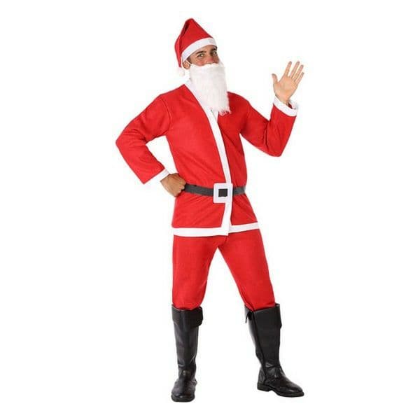 BigBuy Fantasia para Adultos Vermelho Natal Fantasia para Adultos