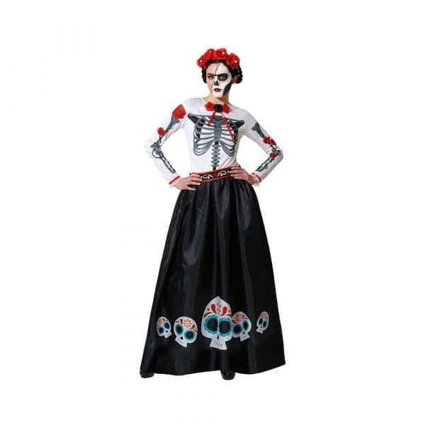 Atosa Fantasia De Esqueleto Catrina Mexicana XS-S Multicolor