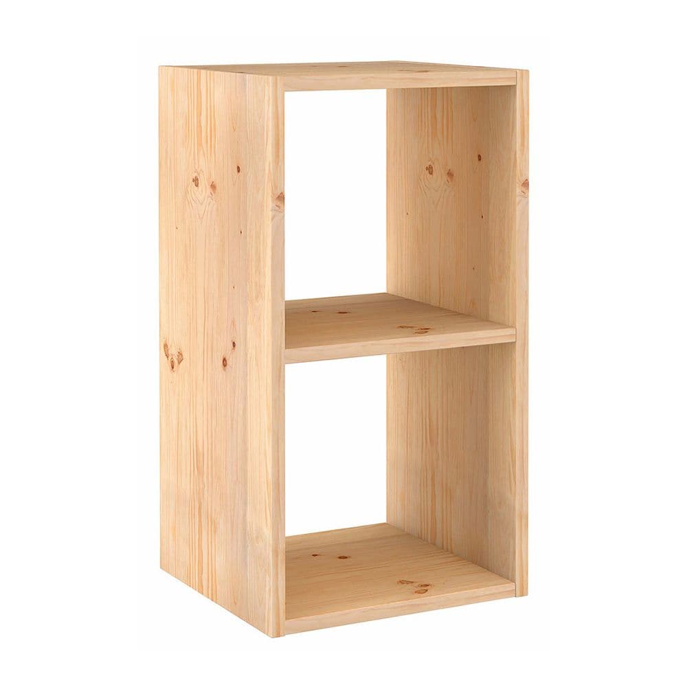 ESTANTE MODULAR 2 CUBOS DINAMIC PINHO MACIÇO 36,2X33X70,8CM ASTIG