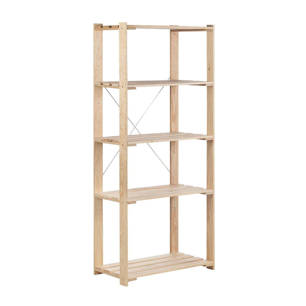 Astigarraga Estante Evolution 5 Pinho Maciço 175x76.7x43cm Castanho Pinheiro