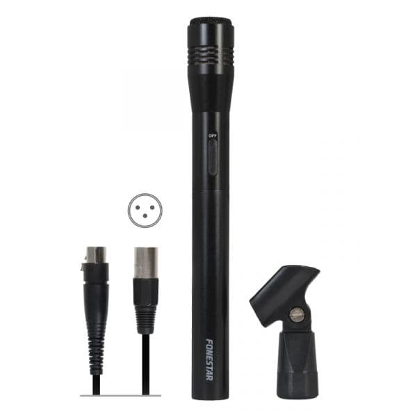 Fonestar Microfone de condensador de mão unidirecional - FCM-451B