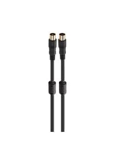 Fonestar Cabo Coaxial Macho - Coaxial Fêmea 3m Preto - ANT-NE-3
