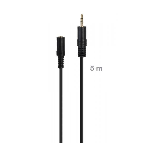 Fonestar Cabo de sinal de áudio Jack 3.5 mm macho para Jack 3,5 mm fêmea