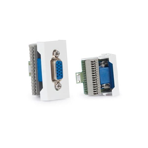 FONESTAR WP-34V Painel de Conexão VGA D15 HD15 Fêmea 1/2 Painel Conexão Rápida sem Parafusos