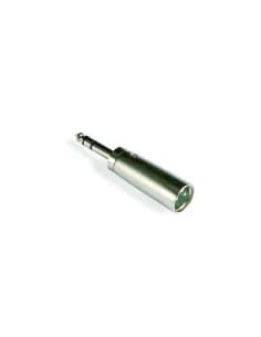 Adaptador de audio Jack 6'3 mm estéreo macho a XLR macho