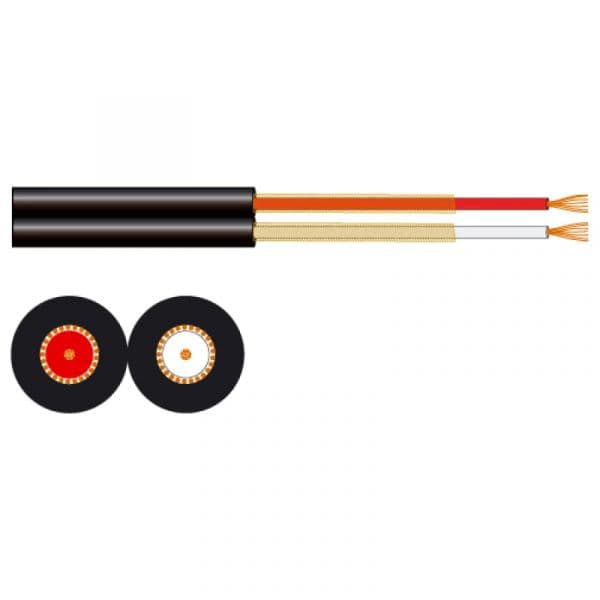 Fonestar Bobine Cabo A/V de 2 Condutores 100m Preto - CE-60-NE