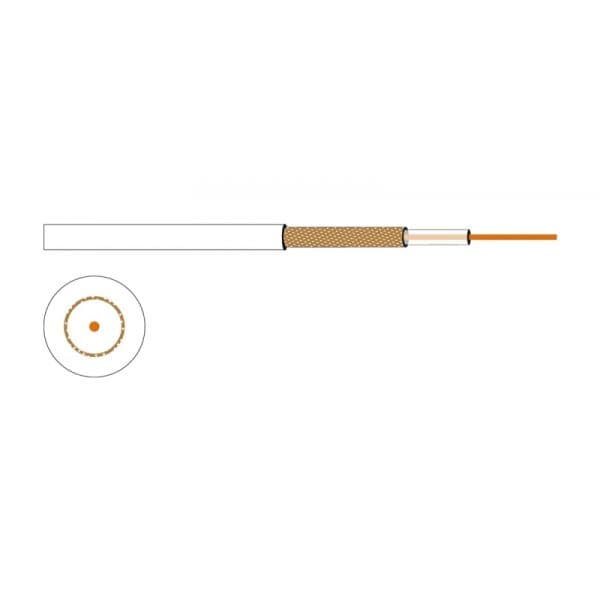 Fonestar Bobine Cabo A/V de OFC Coaxial 3C2V 100m Branco - CE-70-BL