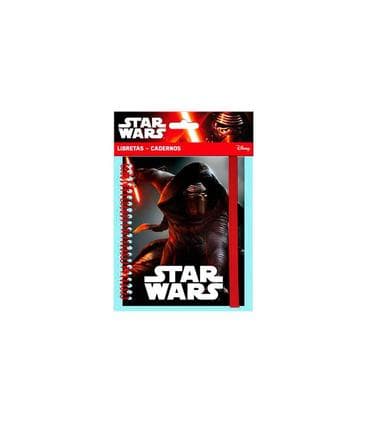 Libreta Star Wars Episodio Vii Kylo Ren Banda Elastica
