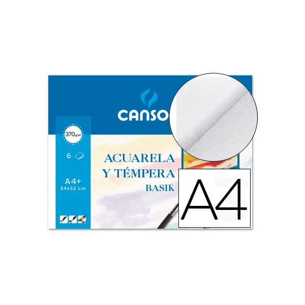 Canson Papel Aguarela Din-A4 Basik Canson 370g 6 Fls - 200406347