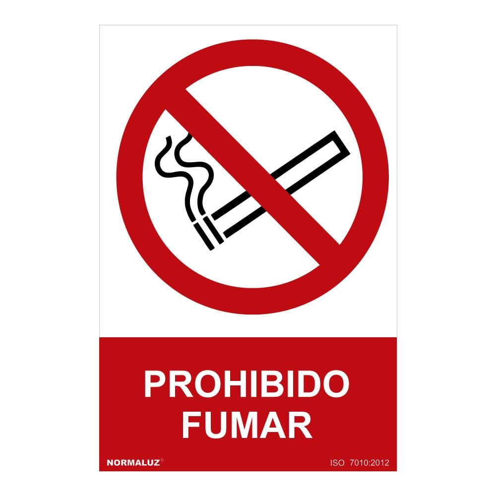 SINAL ´´PROHIBIDO FUMAR´´ (PVC 0,7MM) 30X40CM NORMALUZ