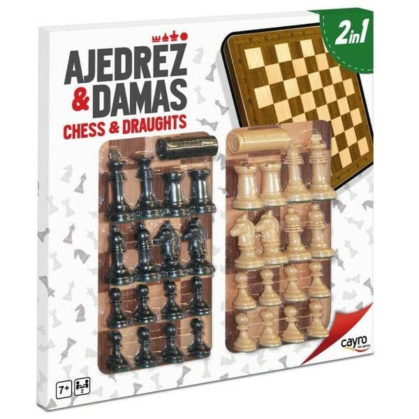 Cayro Tabuleiro de Jogo Cavalinho Xadrez Damas S2410037