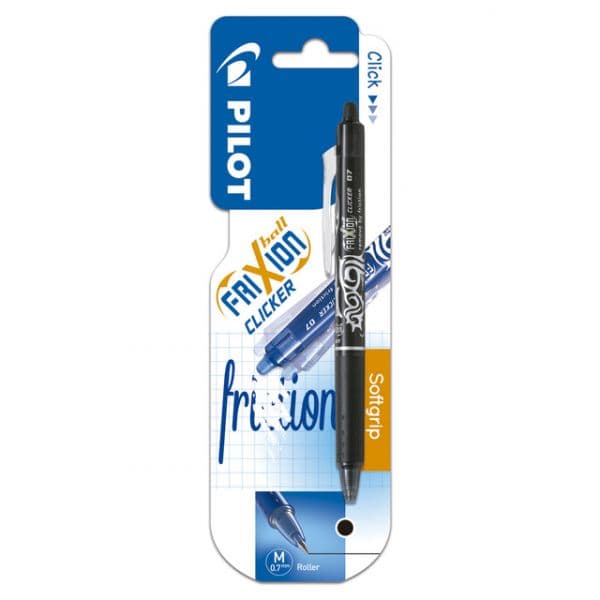 Pilot Blister c/ 1 Caneta Esferográfica Apagável Frixion Clicker Preta