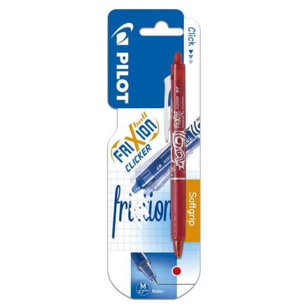 Pilot Blister c/ 1 Caneta Esferográfica Apagável Frixion Clicker Vermelha Vermelho