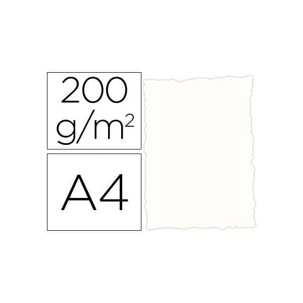 Michel Papel Pergaminho Din A4 Troquelado 200g Cor Rustico Branco 25 folhas - OFF073713CE