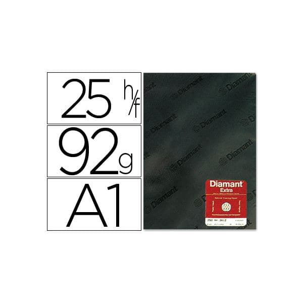 Diamant Papel Vegetal DIN A1 92g/m2 25 Un.