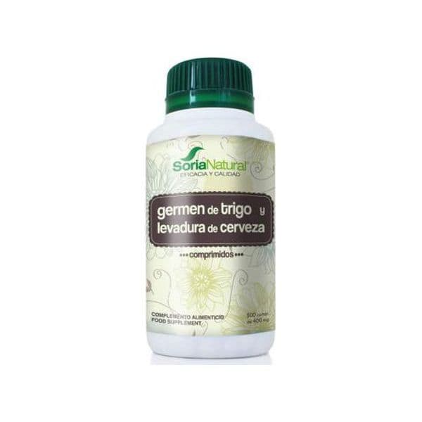 Soria Natural Germen de Trigo e Cerveja 400mg 500 Comprimidos