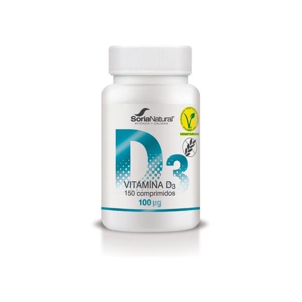 Soria Natural Vitamina D3 150 Comprimidos de 100ug