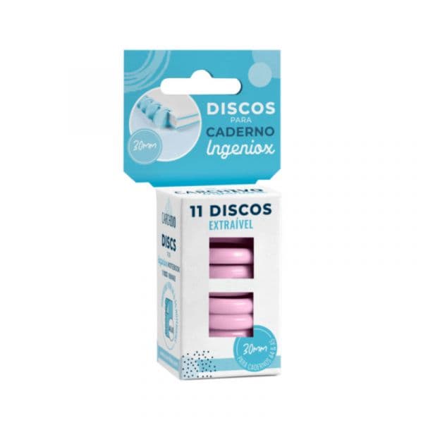 Carchivo Discos para Caderno Ingeniox Rosa 11un.