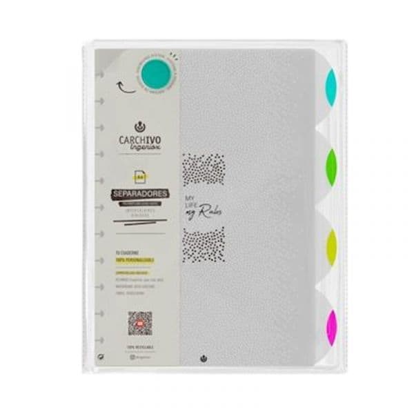 Carchivo Separadores para Caderno Ingeniox A4 Neon