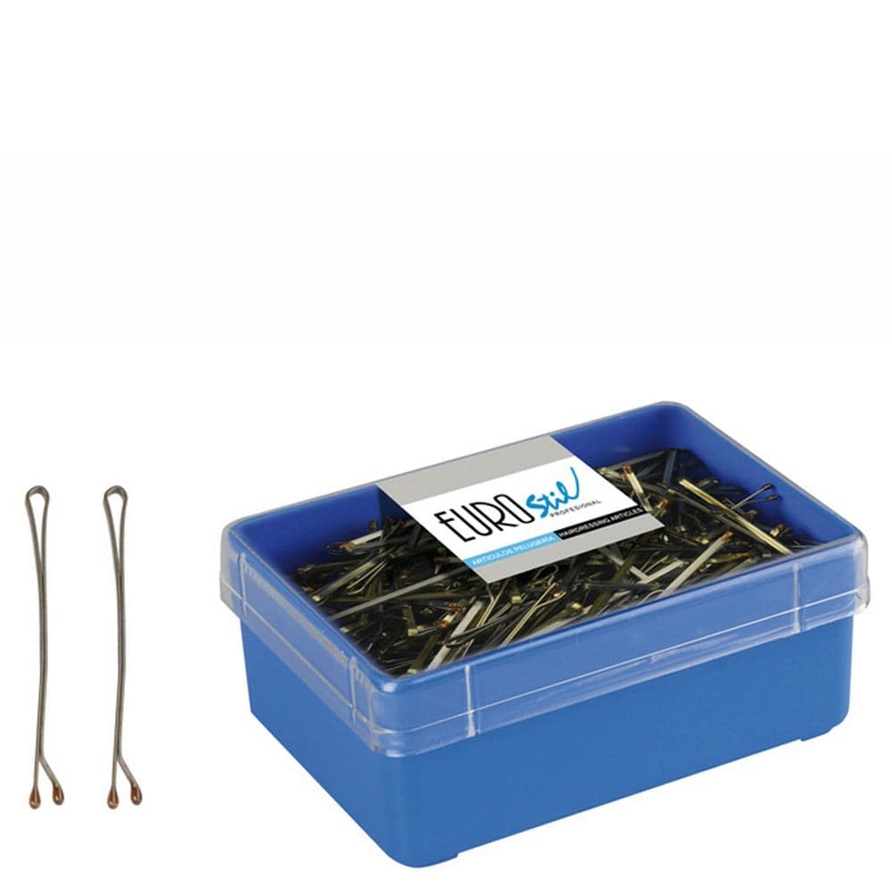 Eurostil Gancho de Cabelo Bronze (200 Pcs)