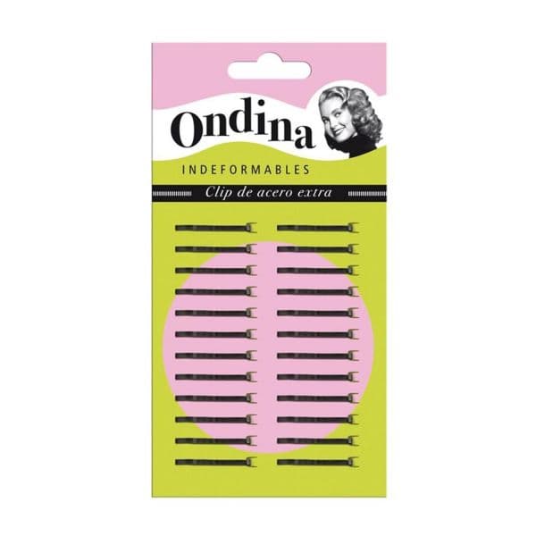 Eurostil Mini Clips Ondina Preto 24 Unidades