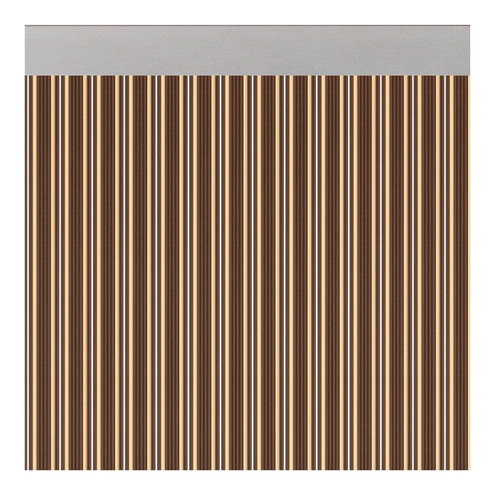CORTINA PER PORTA MODELO ´´FERRARA´´ OPACA CASTANHO-MARFIM 90X2